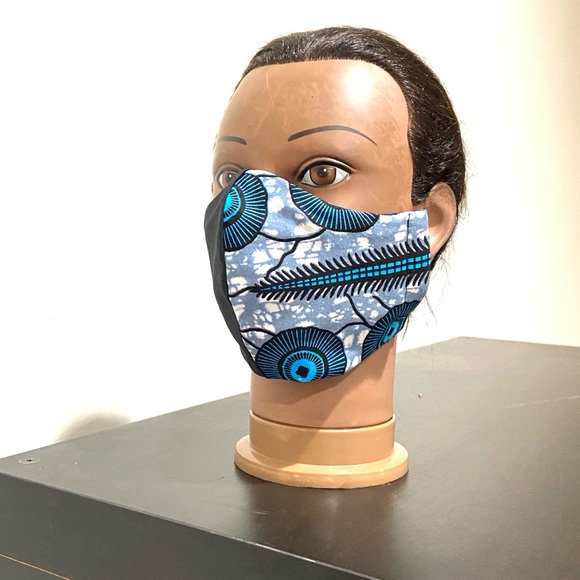 African Print Mask - Picture 2 of 2